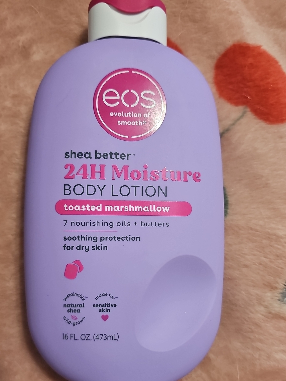 eos Purple Shea Better 24H Moisture Body Lotion - Toasted Marshmallow Scent
